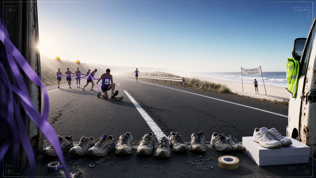 Runner honours mother in epic Perth to Sydney relay for DV awareness